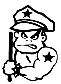 240x330 Bad Boy Cop Decal Sticker