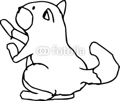 400x336 Bad Hand Painted Cute Dog Illustration Outline Buy Photos Ap