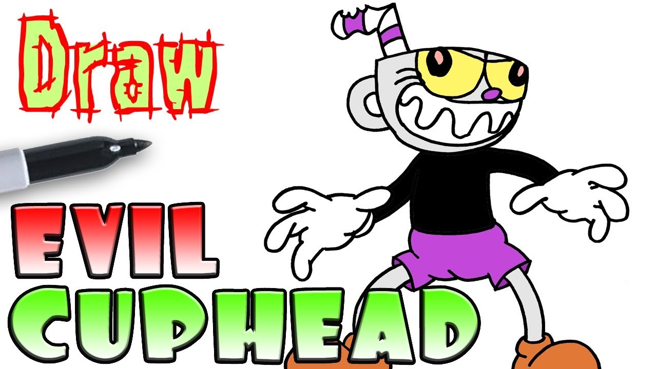 1280x720 How To Draw Evil Cuphead