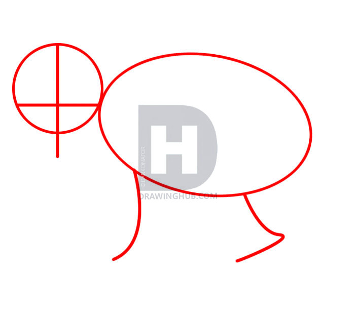 710x622 How To Draw A Badger, Step