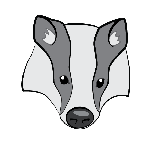 596x596 Badger Drawing Cute, Picture