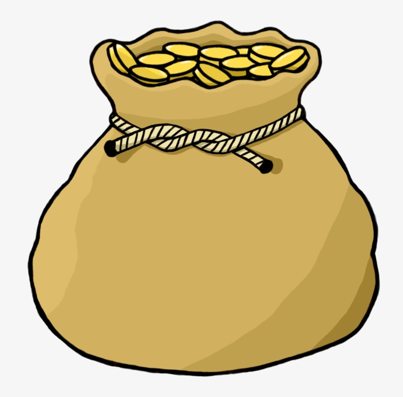 820x808 Gold Drawing Money Bag Clip Art