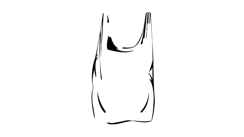 852x480 Motion Sketch Of A Plastic Bag