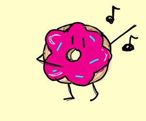 300x250 Bagel Wearing A Top Hat