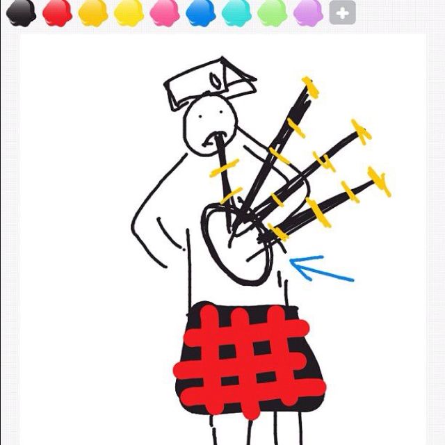 Bagpipes Drawing