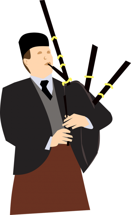 500x820 bagpipes drawing piper scottish frames illustrations hd