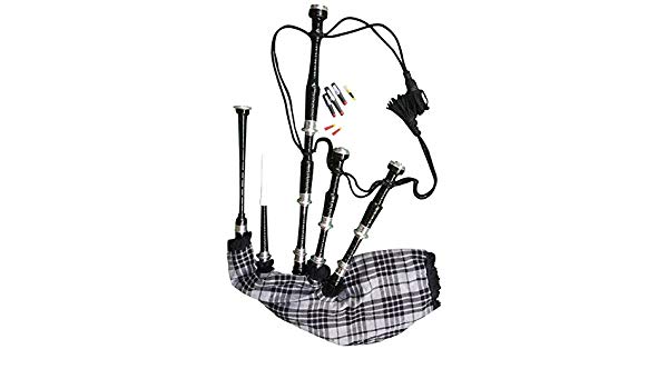 600x350 great highland bagpipe black rosewood silver ferrules