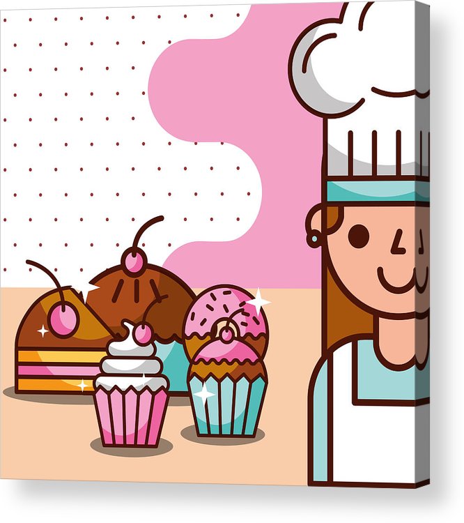 666x750 Bakery And Dessert Products Concept Acrylic Print