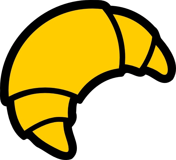 600x546 Bakery Croissant Clip Art Free Vector In Open Office Drawing