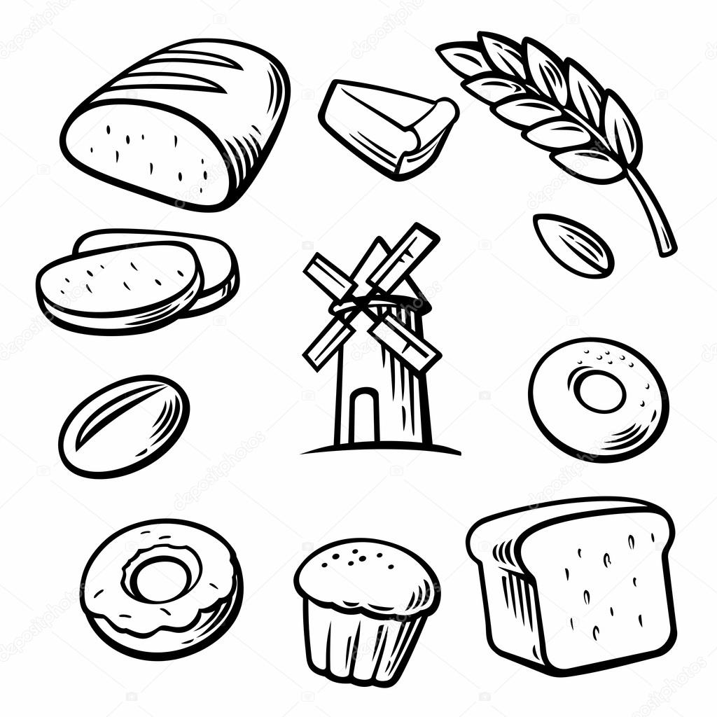 1024x1024 Bakery Drawing Product For Free Download