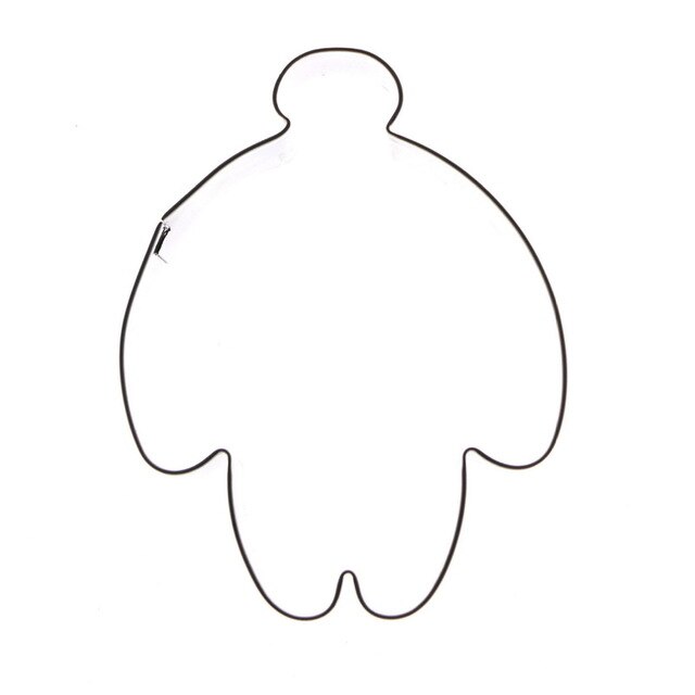 640x640 Mijiang Stainless Steel Cupcake Cookie Cutter Stamp Baymax Shape
