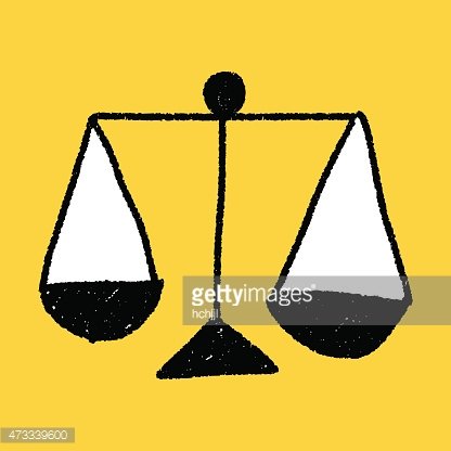 416x416 Balance Doodle Drawing Premium Clipart