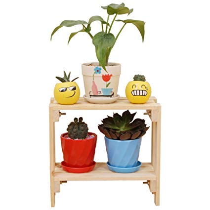 425x425 solid wood desktop balcony flower racks drawing multi storey