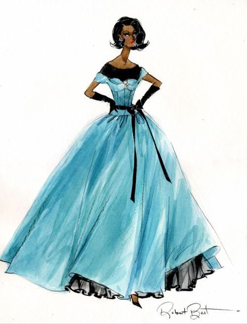 500x654 Aa Ball Gown Sketch