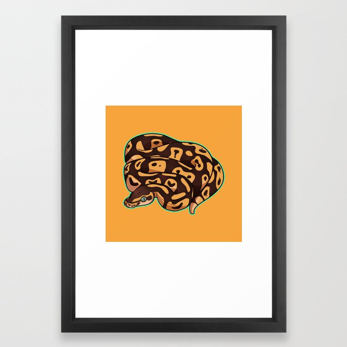 700x700 Pastel Ball Python Framed Art Print