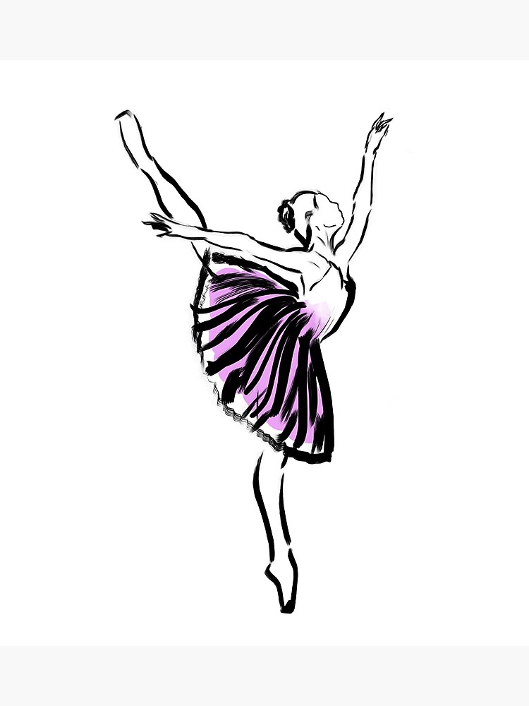 750x1000 Ballerina Drawing Photographic Print