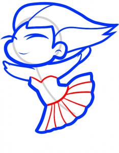 234x302 How To Draw How To Draw A Ballerina For Kids