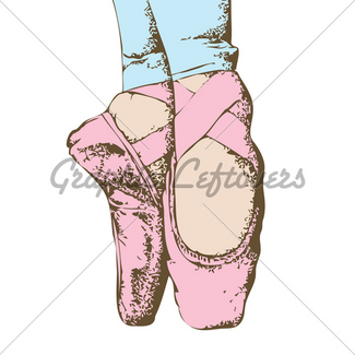 325x325 Tying Ballet Slippers Gl Stock Images