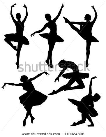 364x470 Pose Refs Ballerina Silhouette, Silhouette