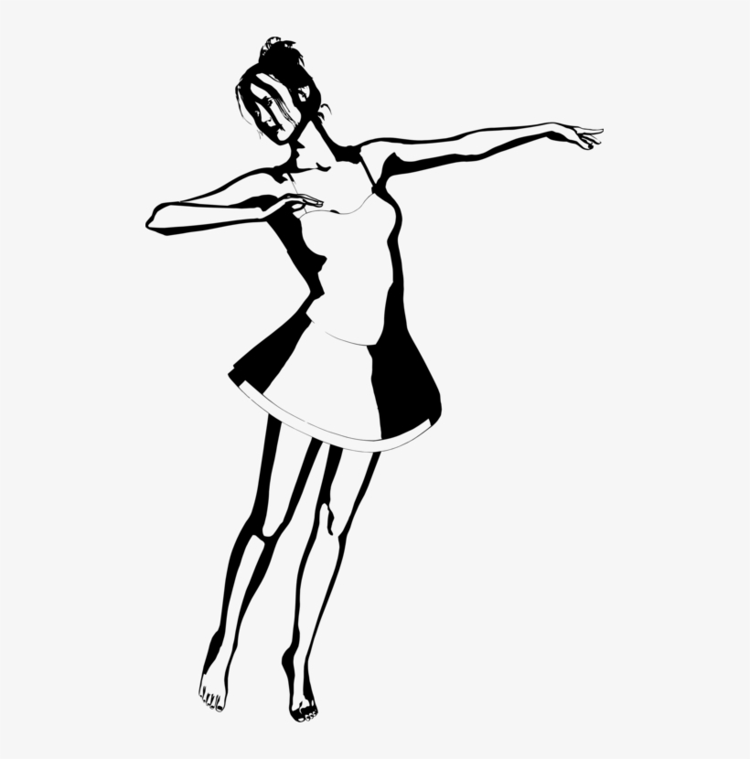 820x830 Silhouette Ballet Dancer Drawing