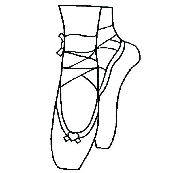 Ballerina Shoes Drawing | Free download on ClipArtMag
