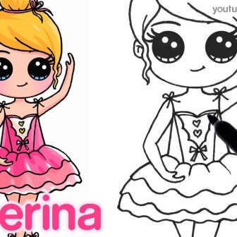 336x336 Ballet Drawings In Color Dance Easy Corel Draw Simple Pencil