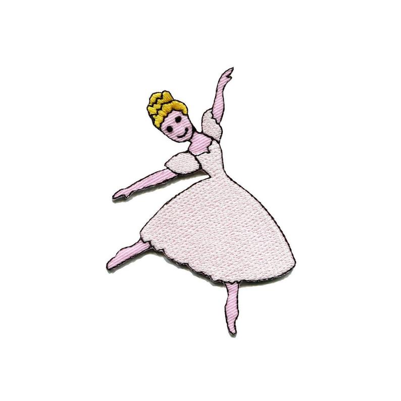 794x794 Dancing Ballet Girl Embroidered Iron On Patch Heat Seal Etsy