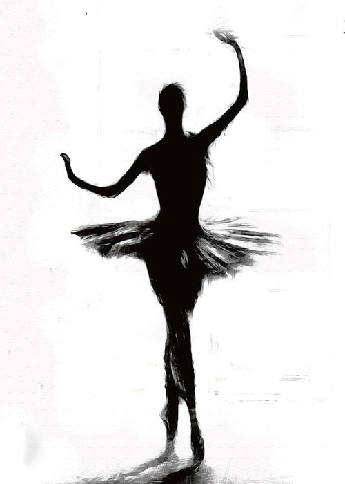 500x700 Prima Ballerina Greeting Card For Sale