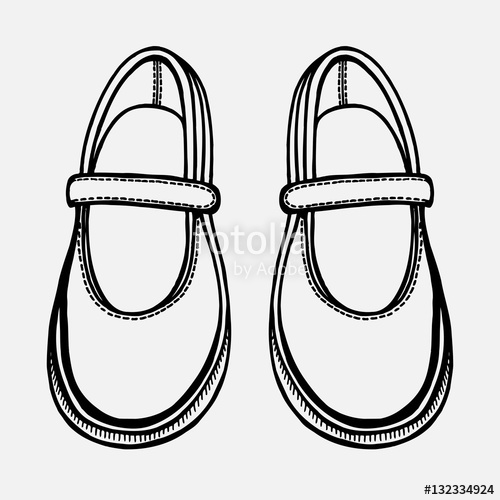 500x500 Ballet Shoes Sketch Stock Image And Royalty Free Vector