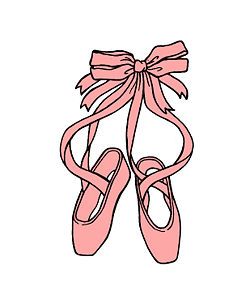 250x291 Draw Ballet Slippers Zen Doodle Bailarinas Para Dibujar