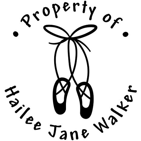 466x466 Custom Property Ballet Slippers Stamp Ballet Stamps