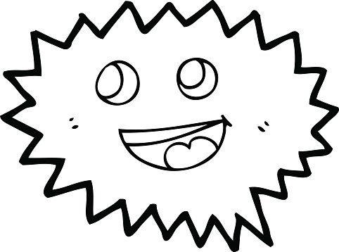 482x358 Cute Line Drawing Cartoon Speech Balloon Premium Clipart