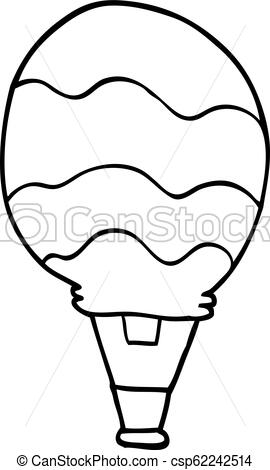 270x470 Line Drawing Cartoon Hot Air Balloon