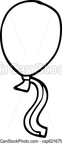 205x470 Line Drawing Cartoon Red Balloon