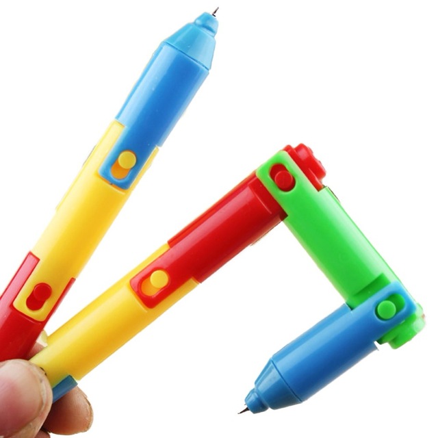 640x640 Cute Kids Folddable Ballpoint Pens Drawing Toy Stitch Pen Children