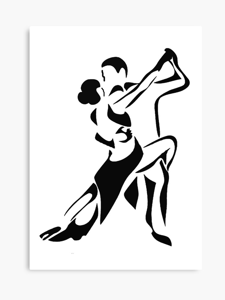 750x1000 Ballroom Dancers Canvas Print
