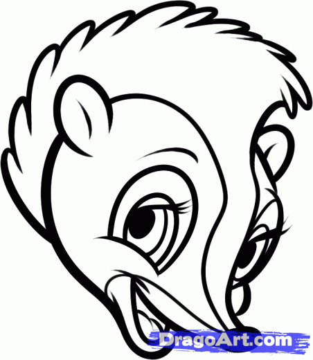 452x520 Step How To Draw Flower, Flower From Bambi