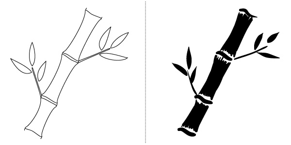 600x300 bamboo grove photo bamboo drawing