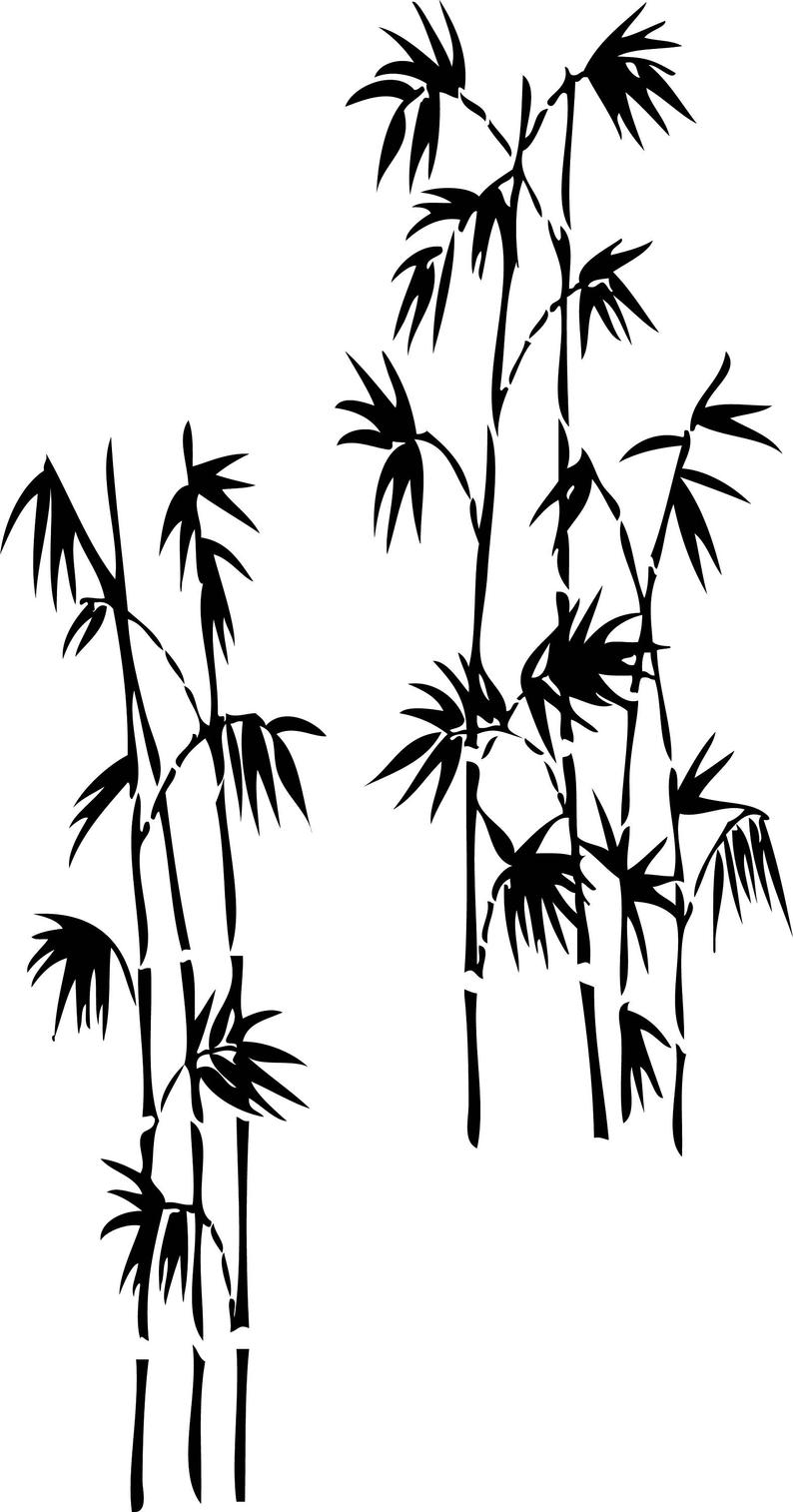 794x1514 Bamboo Tree Printable Wall Art Etsy