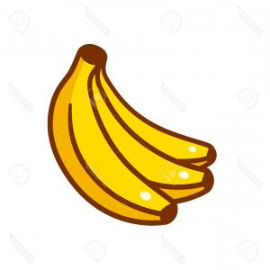 300x300 Banana Set Vector Drawing Isolated Hand Drawn Bunch Peel Gm
