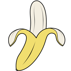 250x250 Cartoon Banana Step