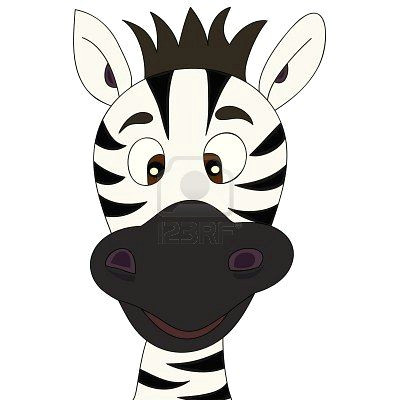 400x400 Cartoon Drawing Banana Zebra Cartoon In Kids Crafts
