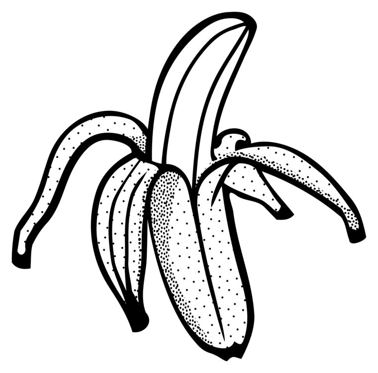 760x750 Banana Drawing Clipart Clipart Portal