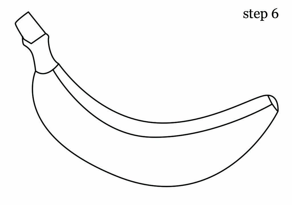 Как рисовать банан