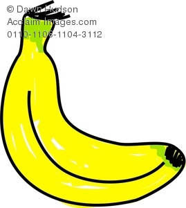 269x300 A Whimsical Drawing Of A Banana Clipart Stock Photography