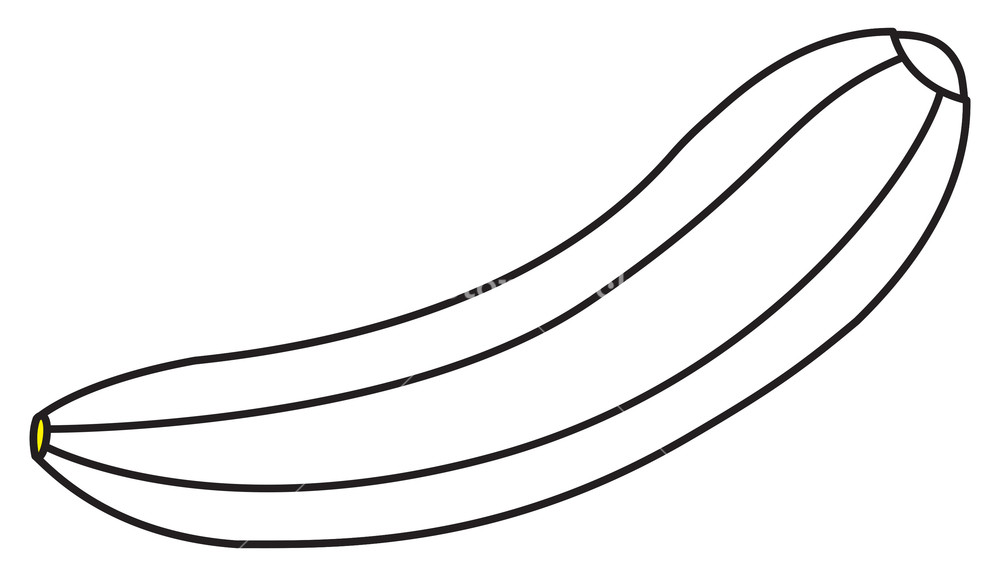 1000x576 Banana Drawing Royalty Free Stock Image