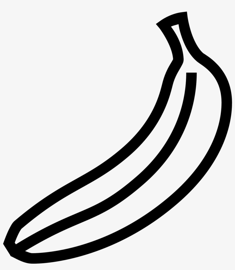 820x944 This Is A Drawing Of A Single Banana