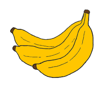 370x297 Banana Drawing Easy Archives
