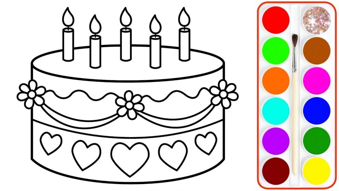 1084x610 Anniversary Cake Drawing Slice Clipart Birthday Color Banana