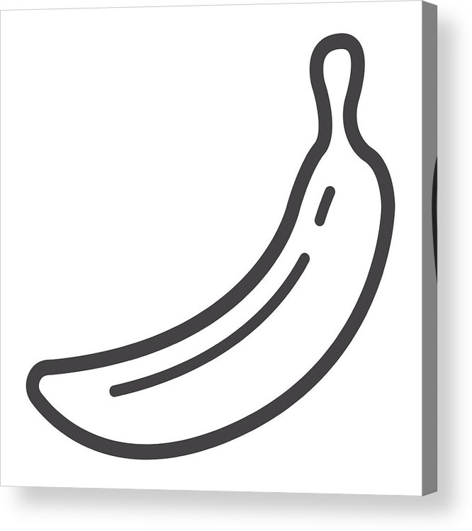 666x750 Banana Line Icon, Fruit And Diet, Vector Graphics, A Linear